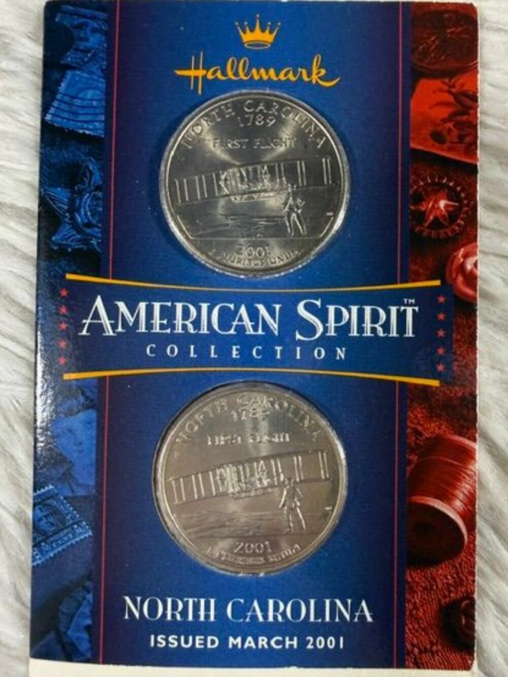 Vintage Hallmark NORTH CAROLINA American Spirit Collection Quarter Dollars
